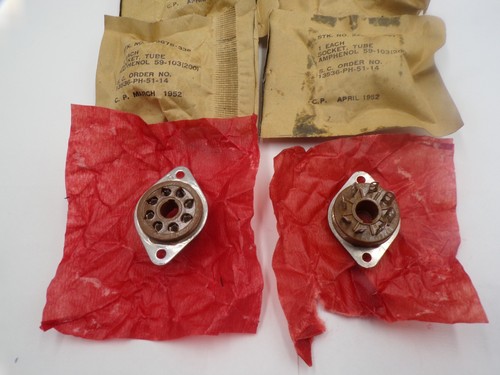 Amphenol pin octal - 8, sockets