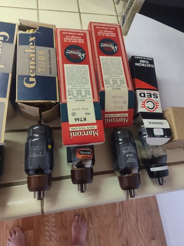Lot kt66 tubes - lot, of